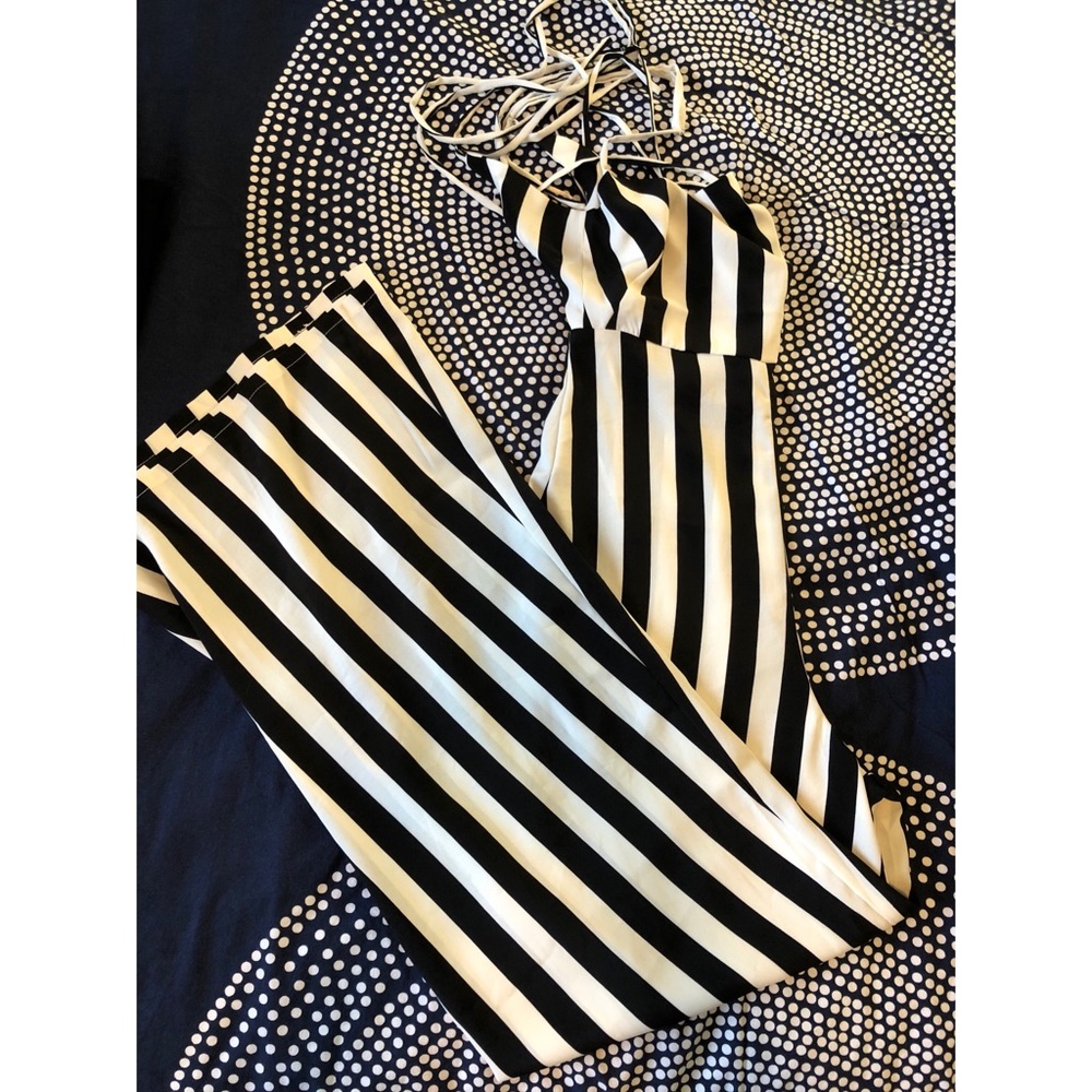Striped jumpsuit